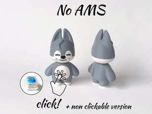 SKZOO Stray Kids Wolf Chan Clicker