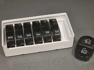Gridfinity pill box holder – 7 days / twice daily