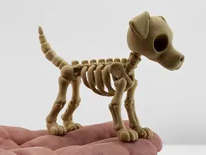 Cute Skeleton Dog Figure – Kawaii Bone Puppy