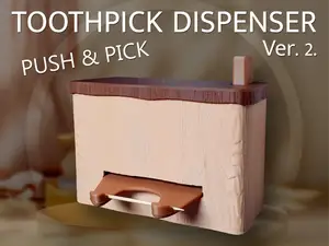 Toothpick Dispenser v2 – Push & Pick