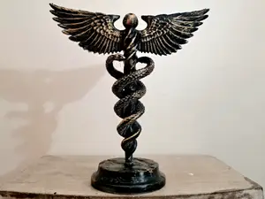 Caduceus Sculpture - Healthcare Worker Tribute