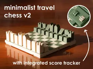 Minimalist Portable Chess V2 - with game counter!