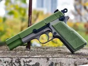 Grip of Browning Hi-Power toy pistol
