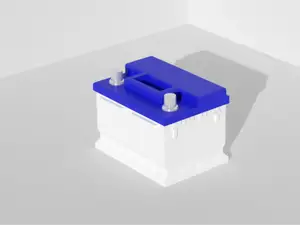Miniature Car Battery for diorama, scale 1:18