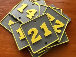 Numbered Plates (1–24) – Dual Color, Easy to Print