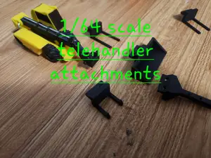 1/64th&1/50th scale telehandler attachments