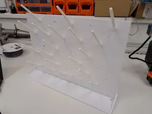Glassware draining rack