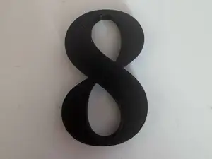 Number 8 for wall