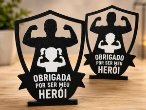 Dad Gift - Obrigado por Ser Meu Herói
