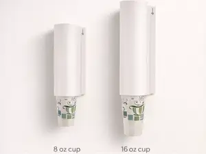 Universal Cup Dispenser (8 oz & 16 oz) W Lid