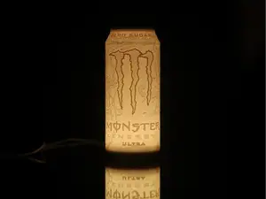 Monster Energy Ultra (White Monster) Lithophane