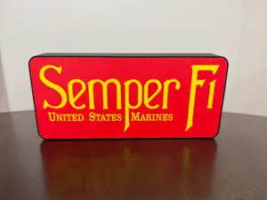 Semper Fi USMC Lightbox