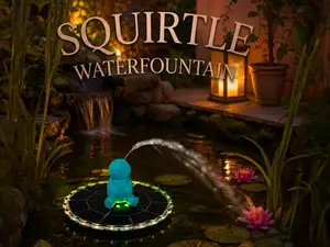 Wasserspritzendes Schiggy