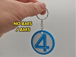 The Fantastic 4 First Steps Keychain (NO AMS/AMS)