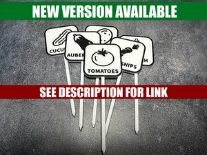 Vegetable Signs - NEW VERSION AVAILABLE see Desc