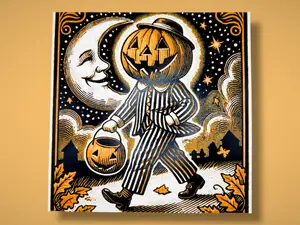 Midnight Stroll -Halloween Jack 1-Vintage Hueforge