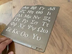 Greek Alphabet ABC Griechisch Text Logo