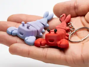 Tiny Lobster - Articulated & Keychain