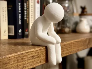 Sad Meccha Chameleon Edge Sitter Figurine!