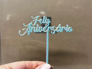 Feliz Aniversario Cake Topper - Happy Birthday