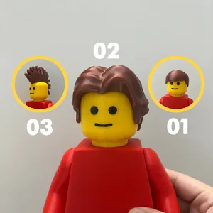 Hair Styles for Basic Big Brick Figure (6:1)