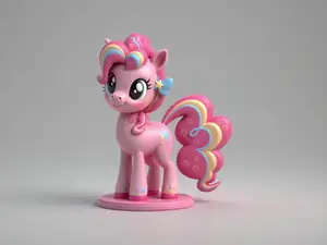 彩虹碧琪-小马宝莉孩之宝pinky-儿童女孩涂色玩具