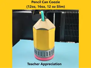 Pencil Can Coozie - Teacher Appreciation