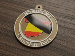 ECLIPSE SOLAR TOTAL EN ESPAÑA - LLAVERO -