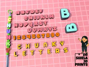 CHUNKY LETTERS AND NUMBERS - ATOP FONT