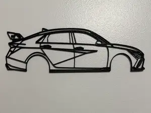 Elantra N Silhouette Wall Art