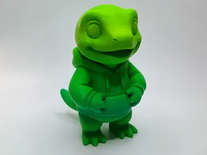 Gecko "Hoodie-Held" suesse Funfigur fuers Regal