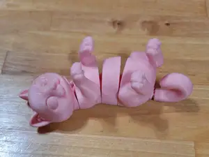 Flexi Kitty on its back