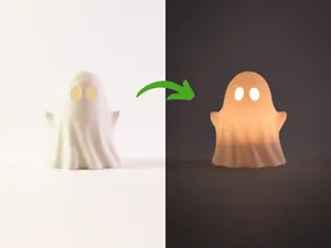 Cute Ghost Tea Light Holder (For LED Candle Only)