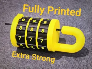 Fully 3D Printed Combination Lock
