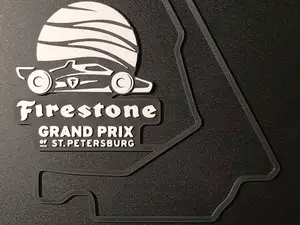 Grand Prix of St Petersburg Track Map Wall Art