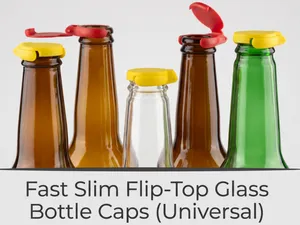 Fast Slim Flip-Top Glass Bottle Caps (Universal)