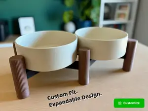 Modular Elevated Dog Bowl Stand | Parametric