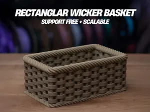 Wicker Series - Rectangular Basket