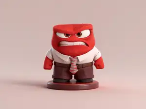 怒怒-头脑特工队迪士尼动画电影手办-儿童涂色玩具