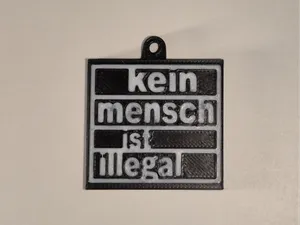 Kein Mensch ist Illegal (Schlüsselanhänger)