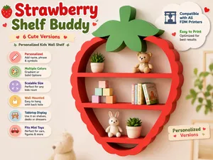 Strawberry Shelf Buddy - Wall & Tabletop