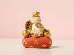 招财猫-可爱小猫招财摆件装饰女童玩具
