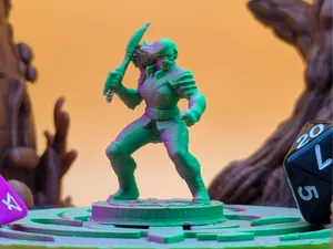 Female Bandit - Aggressive Amalie - TTRPG/DnD mini