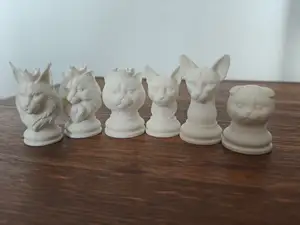 Elegant Cat Chess Pieces
