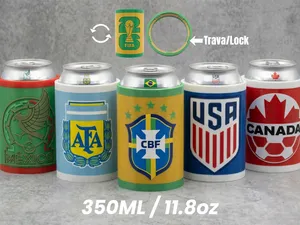 Suporte Lata Copo Seleções Copa do Mundo 2026 Fifa