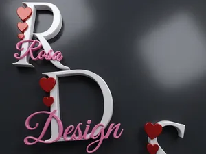 Personalized Letter with Name and Symbols