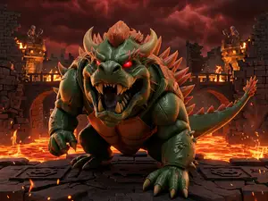 Realistic Bowser Adult Tabletop