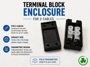 Box for Electrical Terminal Block - 2 wires
