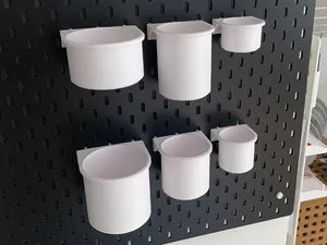 Skadis Round Bin, modular sizes