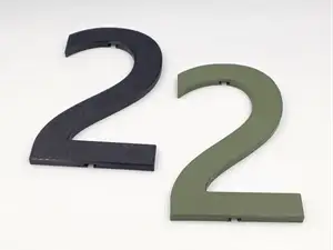 Housenumber hidden mounts